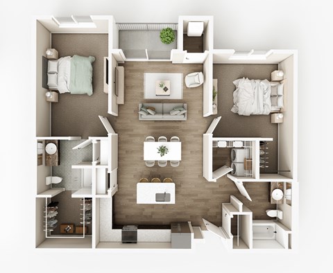 C1 Floor Plan at The Haven on Veterans, Fargo